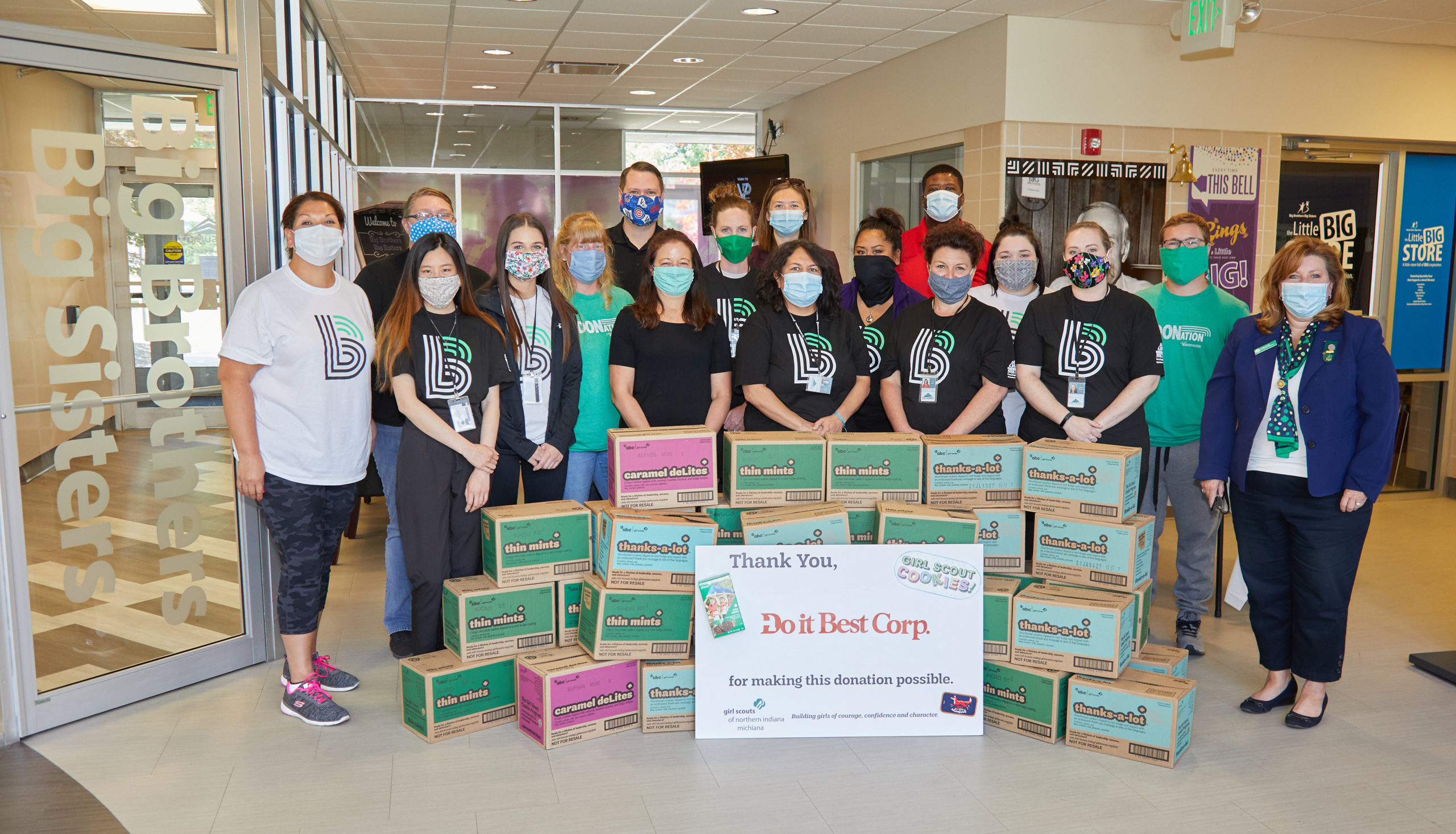 Do it Best donates Girl Scout cookies to Big Brothers Big Sisters