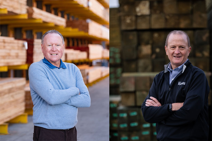Peter Ganahl from Ganahl Lumber and Jim Smucker from Keim